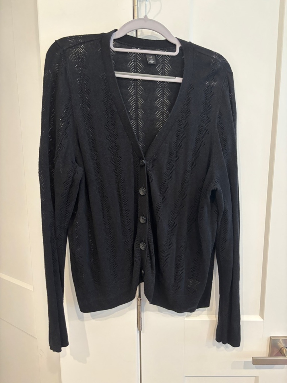 Halogen Black Linen Blend Cardigan. Size XXL